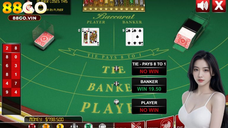Baccarat là tựa game casino hấp dẫn và đơn giản