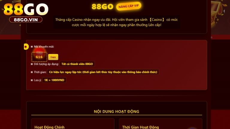 Khi chơi Casino nói chung và Bullfight nói riêng anh em sẽ nhận được khuyến mãi hấp dẫn từ 88GO
