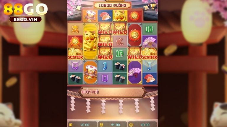 Lucky Neko là game nổ hũ mangg phong cách Nhật Bản vô cùng độc đáo