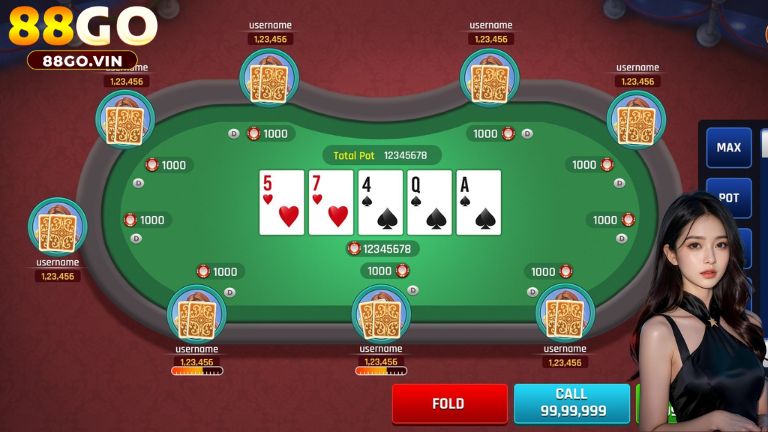 Một ván chơi Poker sẽ trải qua tối đa 4 vòng cược