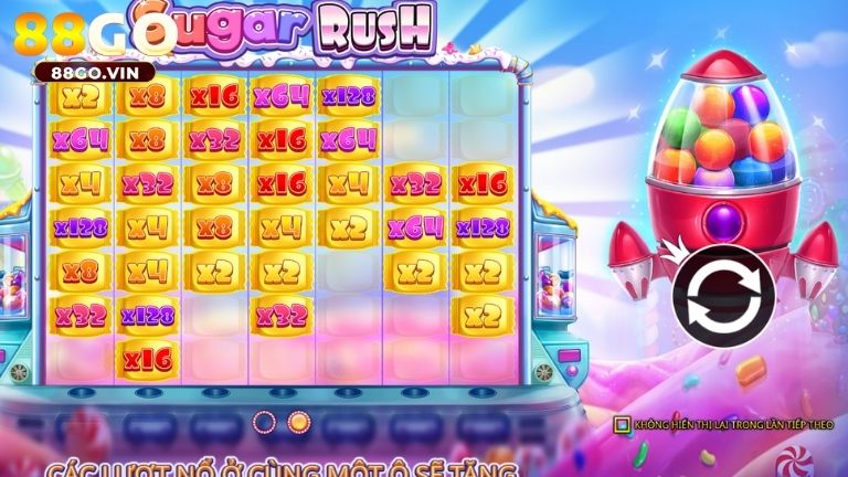 Sugar Rush 88GO là trò hay mang tới thế giới kẹo ngọt đầy màu sắc